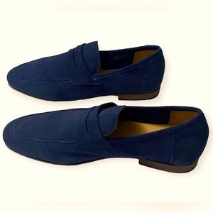 Aldo Men’s Welsh Navy Suede Penny Loafer Size US 7